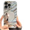 Applicable Huawei mate60pro mobile phone case Honor 90/80 electroplated silver wave pleated mirror nova11 advanced