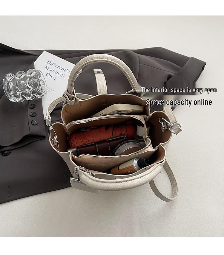 2025 Frühling/Sommer Damen Stilvolle Koreanische Bucket Bag – Vielseitige Lässige Schulter- & Umhängetasche