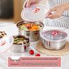304 Stainless Steel Food Storage Container with Lid - Small, Food-Grade, for Kitchen and Refrigerator Use