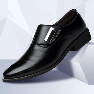 YLY Mens Fashion Oxford Casual Personality with Bright Leather Splicing Patent Leather Formal Shoes Fashion Slipper