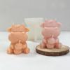 3D Kuh Kerzenformen Milchkuh Silikonformen Tier Tonformen Duftkerzen Gussformen für Kuchendekorationen