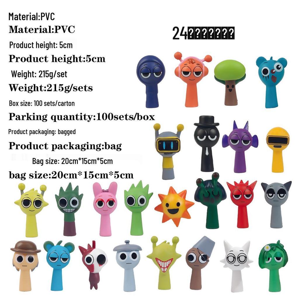 Sprunki Rhythm Music Box Figurine - Game Model Toy for Kids