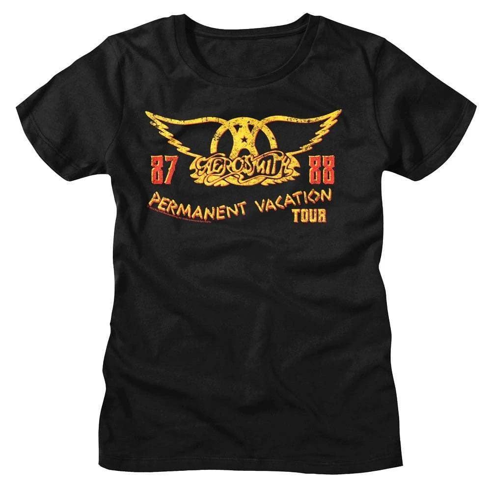Aerosmith Permanent Vacation Tour 87-88 Women s T Shirt XXXL