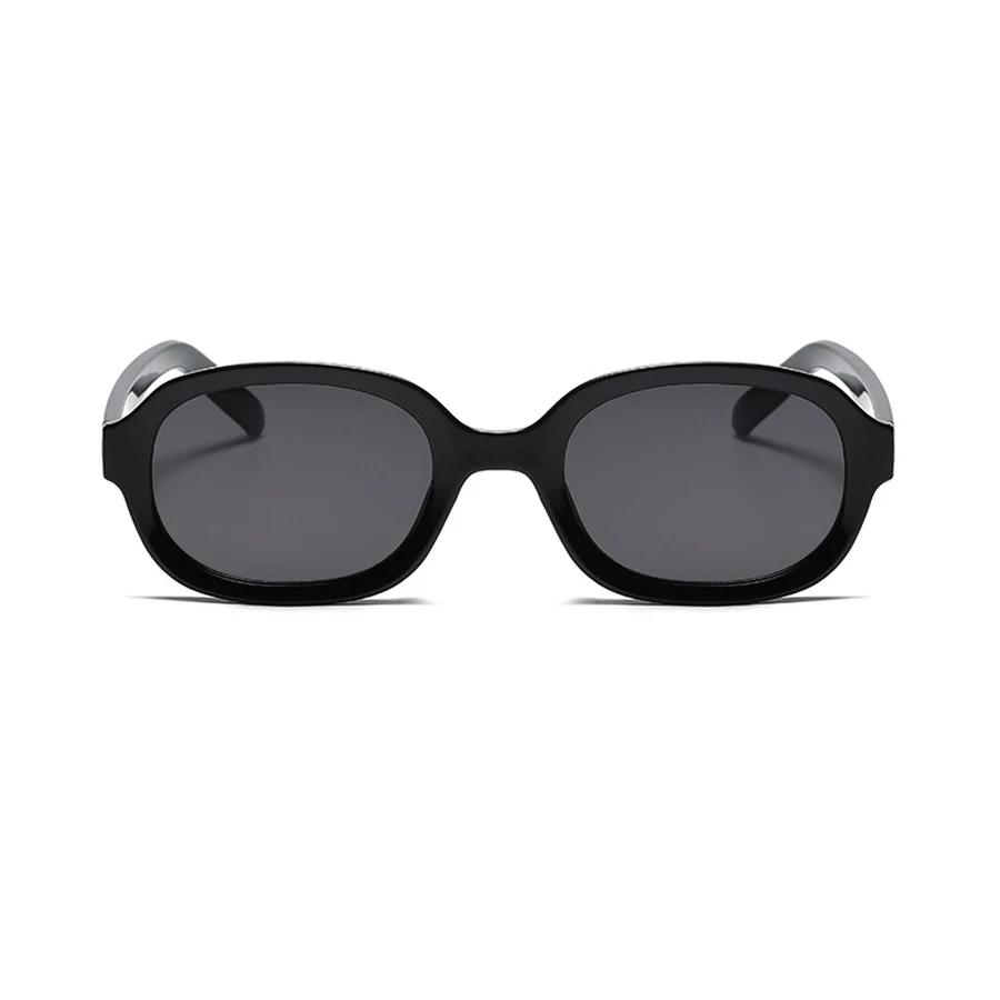 Retro Oval Sunglasses Women'S Fashion Sunscreen Eyewear Street Snap Popular Korean Style Mirror Frame Beach Vacation Glasses
