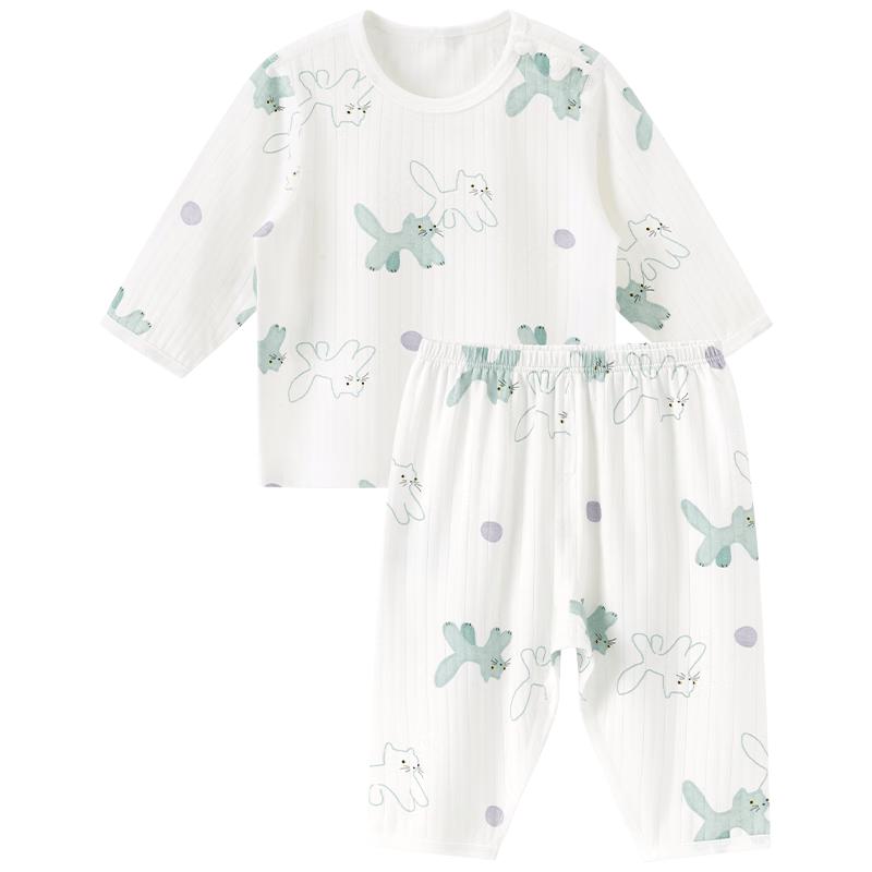 Unisex Baby Thin Long-Sleeve Pajama & Loungewear Set 90
