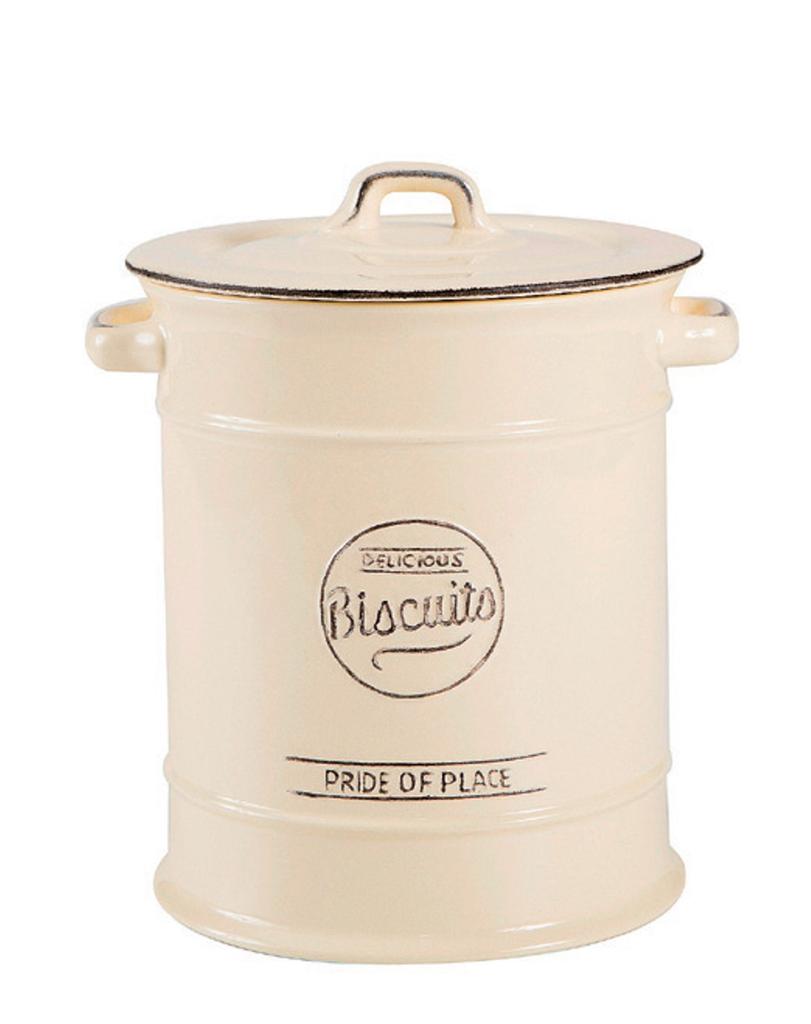 Biscuit Jar White EU753 Diameter 16 X Height 21cm T&G (approx.)