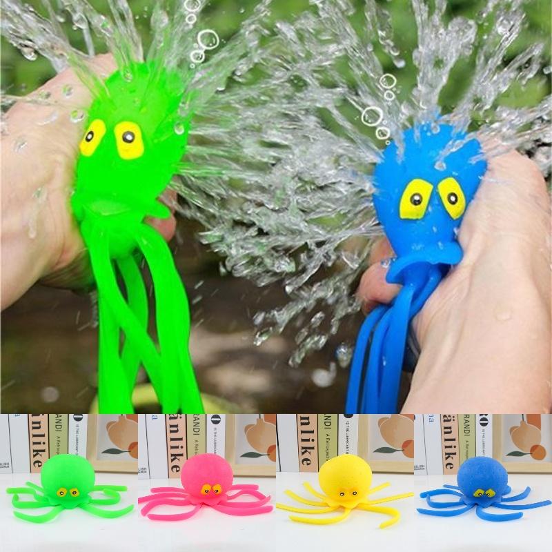 Animal Marinho Squishy Polvo Brinquedo de Banho Para Crianças Tpr Brinquedo Para Brincar na Água e Aliviar o Estresse