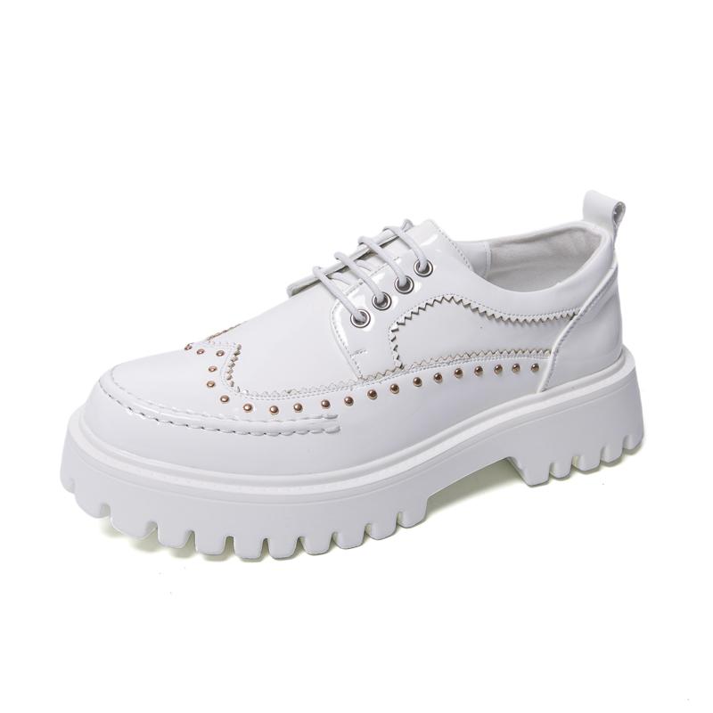 

Men s white leather shoes Classic minimalist lace up style Office and Business 38-46 Height increasing thick soled shoes 46 білий