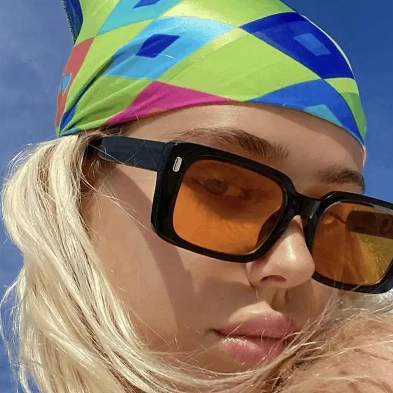 New Women Sunglasses Trendy Retro Sun Glasses Men Square Glasses Outdoor Driving Anti Uv Eyeglasses Party Eyewear Uv400