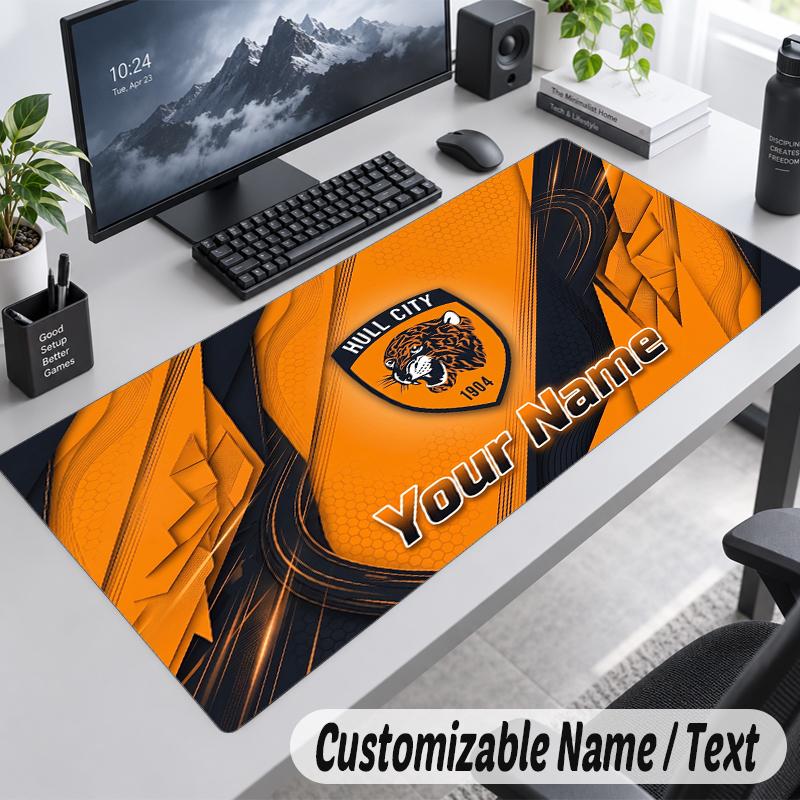 Custom Name Text Mouse Pad Hull FC Personalized Desk Pad For Work And Gaming