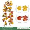 1.7m Red Autumn Maple Leaves Creative Fake Autumn Vines Artificial Maple Garland  Halloween Decor