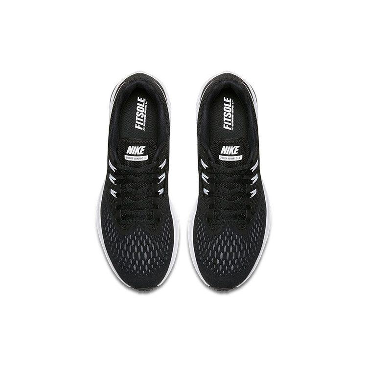 Nike Zoom Winflo 4 Sports Fabric Cushioning Slip Resistant Cushioning Slip Resistant Low Top Casual Running Shoes Men's 898466-001