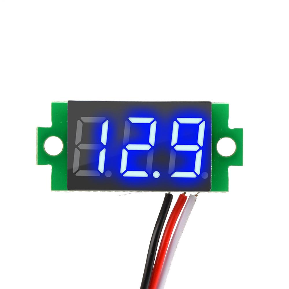 0.36 Inch DC 4.7-32V 2 Wires Mini Digit Display Voltmeter Mini LED Digital Panel Volt Voltage Meter Instrument Car 12V 24V