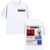 Rapper Duki Ameri Tour2026 Summer Mens Luxury Fashion Casual Pattern Hip Hop Cotton Oversized Tshirt Street Y2K Mens Tshirt