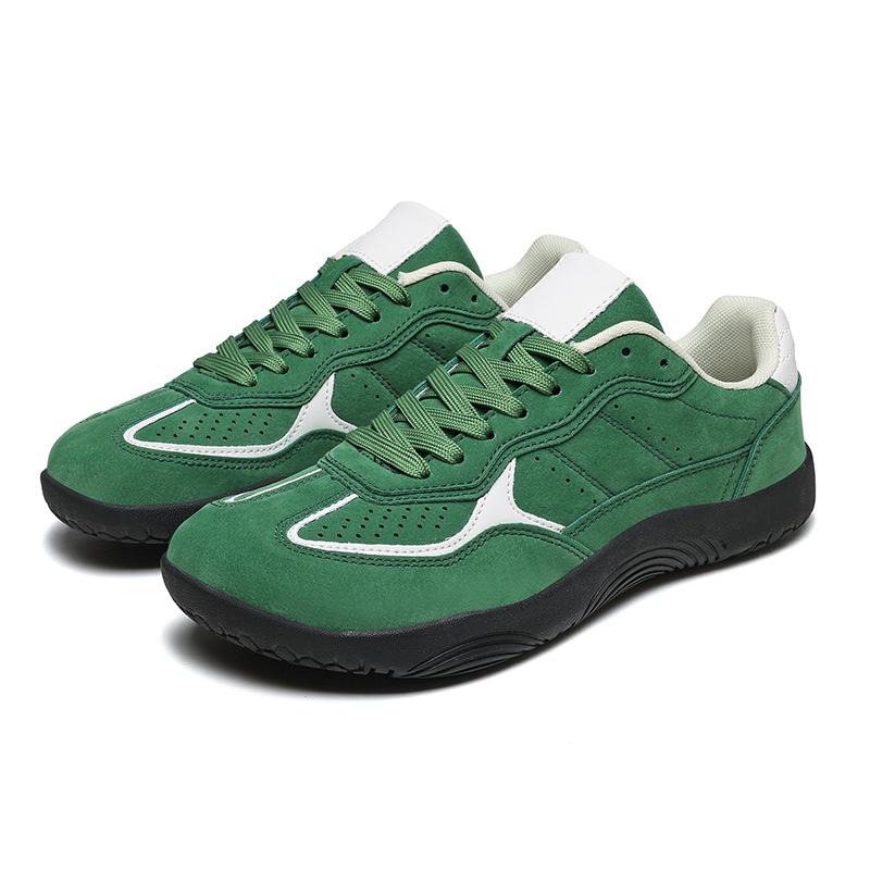Men's Cross-Border Low-Top Lace-Up Autumn Wide Toe Casual Barefoot Flat Shoes, Plus Size Trendy Style