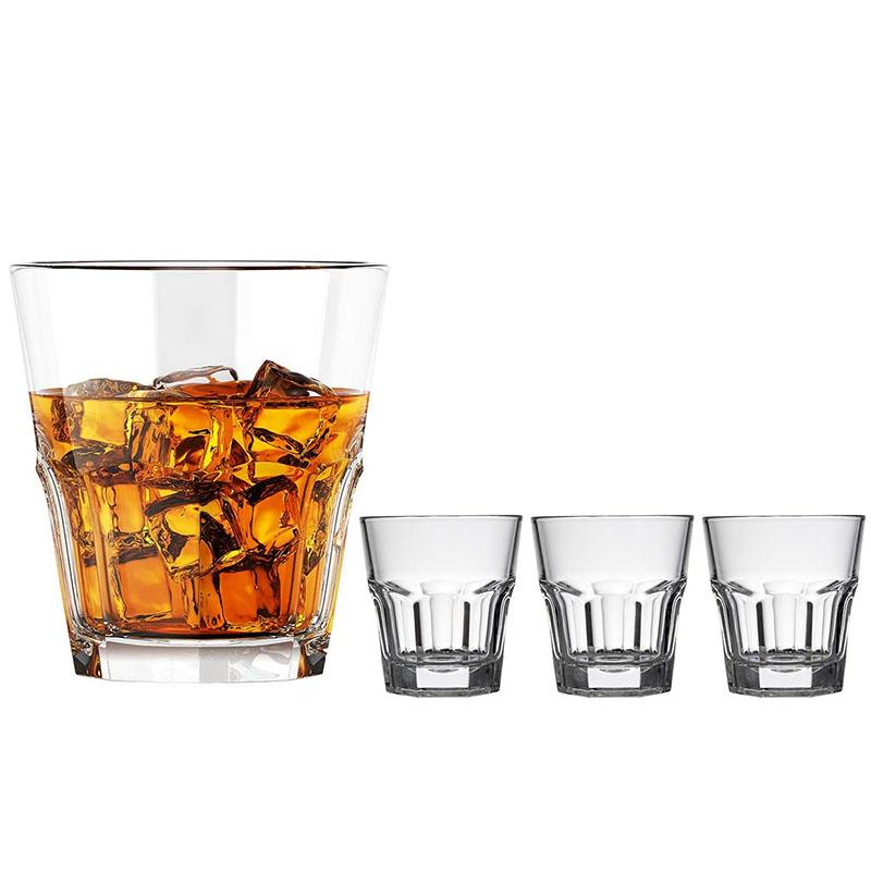 

HeY LiLac 4Pcs 248ML Drinking Glasses Stackable Iced latte Coffee Glasses Lead-Free Drinking Cups Cocktail Whiskey Shot Glasses 248ml чистый