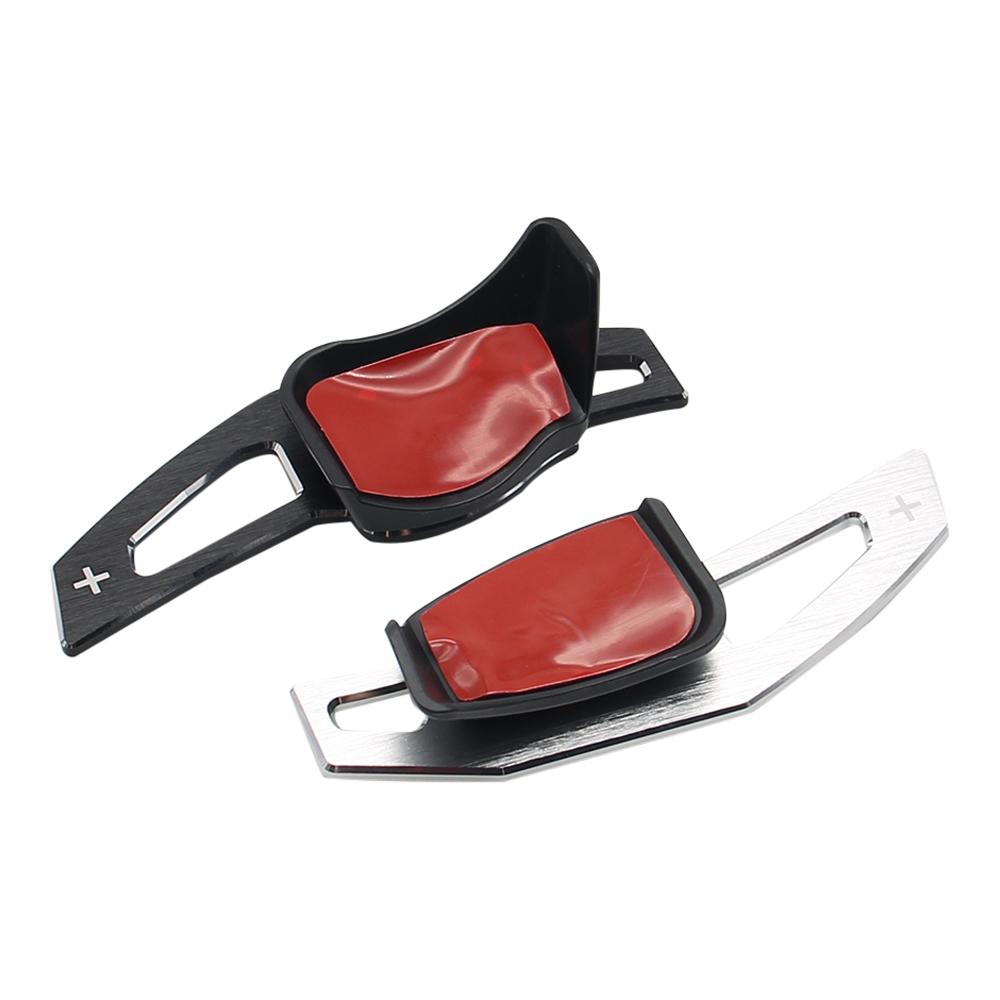 1 pair Car Steering Wheel DSG Shift Paddle Extension Shifters Sticker For Volkswagen Golf6 MK6 Jetta GTI R20 R36 CC