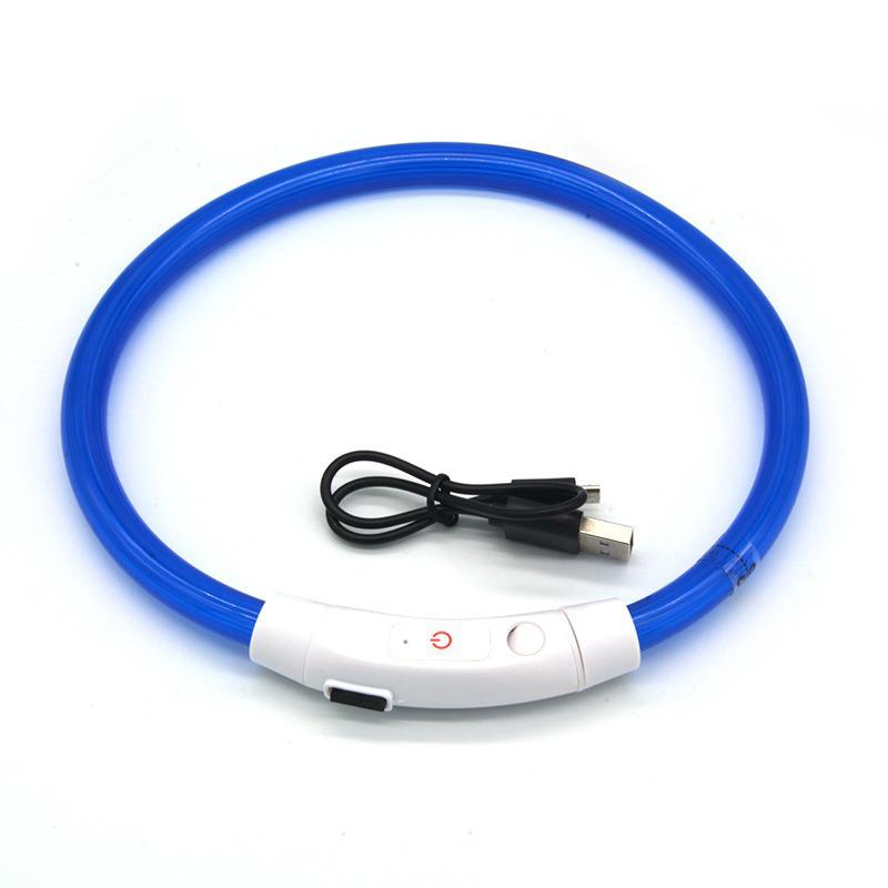 New Dog Luminous Collar Bright Dog Collar Glowing Led Light Dog Collar Light Night Safety GXQ02