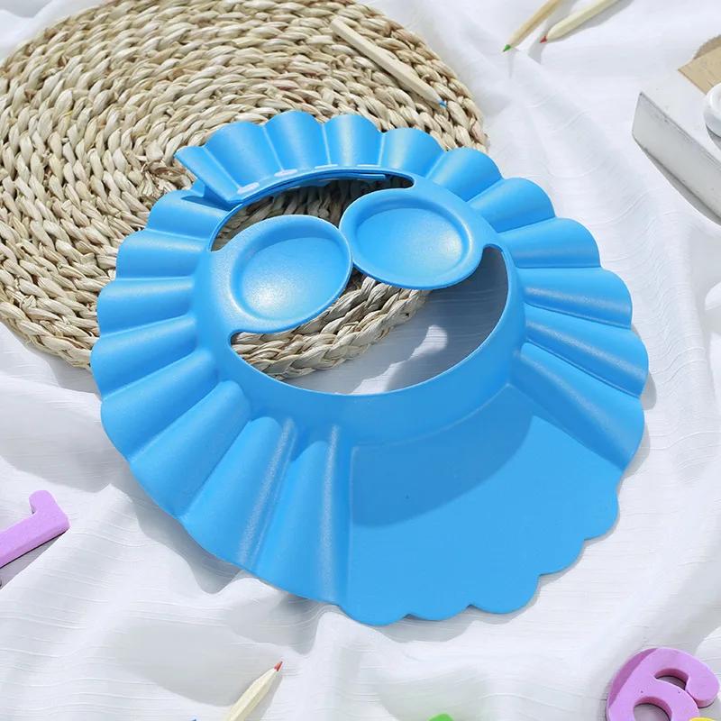 Shower Baby Soft Cap Adjustable Hair Wash Hat for Kids Ear Protection Safe Children Shampoo Bathing Shower Protect Head Cover