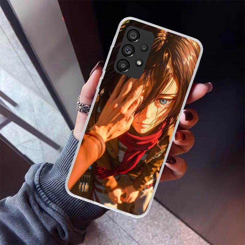A-Attack On T-Titan Annie Mikasa Phone Case For Samsung Galaxy A17 A57 A37 A16 A26 A36 A56 A15 A25 A35 A55 A14 A13 A54 A53 A34 A