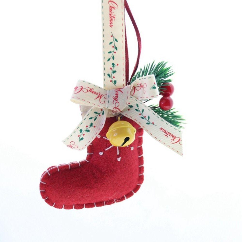 Creative Christmas Tree Pendant Exquisite Felt Christmas Tree Ornaments Handmade for Xmas Tree Xmas Hanging Decorations