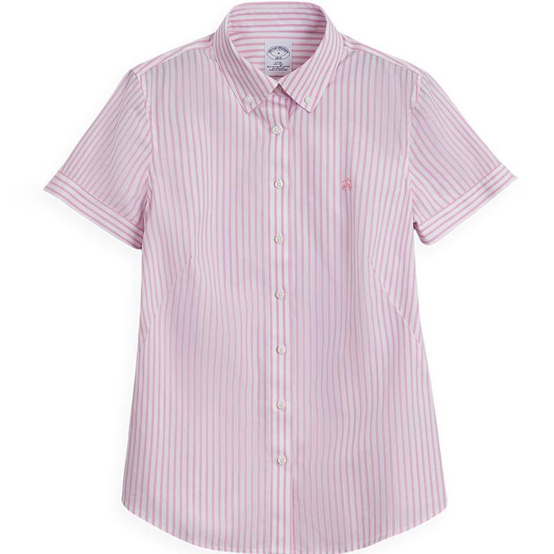 Brooks Brothers Women s Easy Care Supima Cotton Short-Sleeve Shirt XS 2