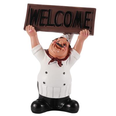 Harz Chef Figuren Ornament Statue Modell Handwerk Dekor Bar Kaffee Shop (# 2)