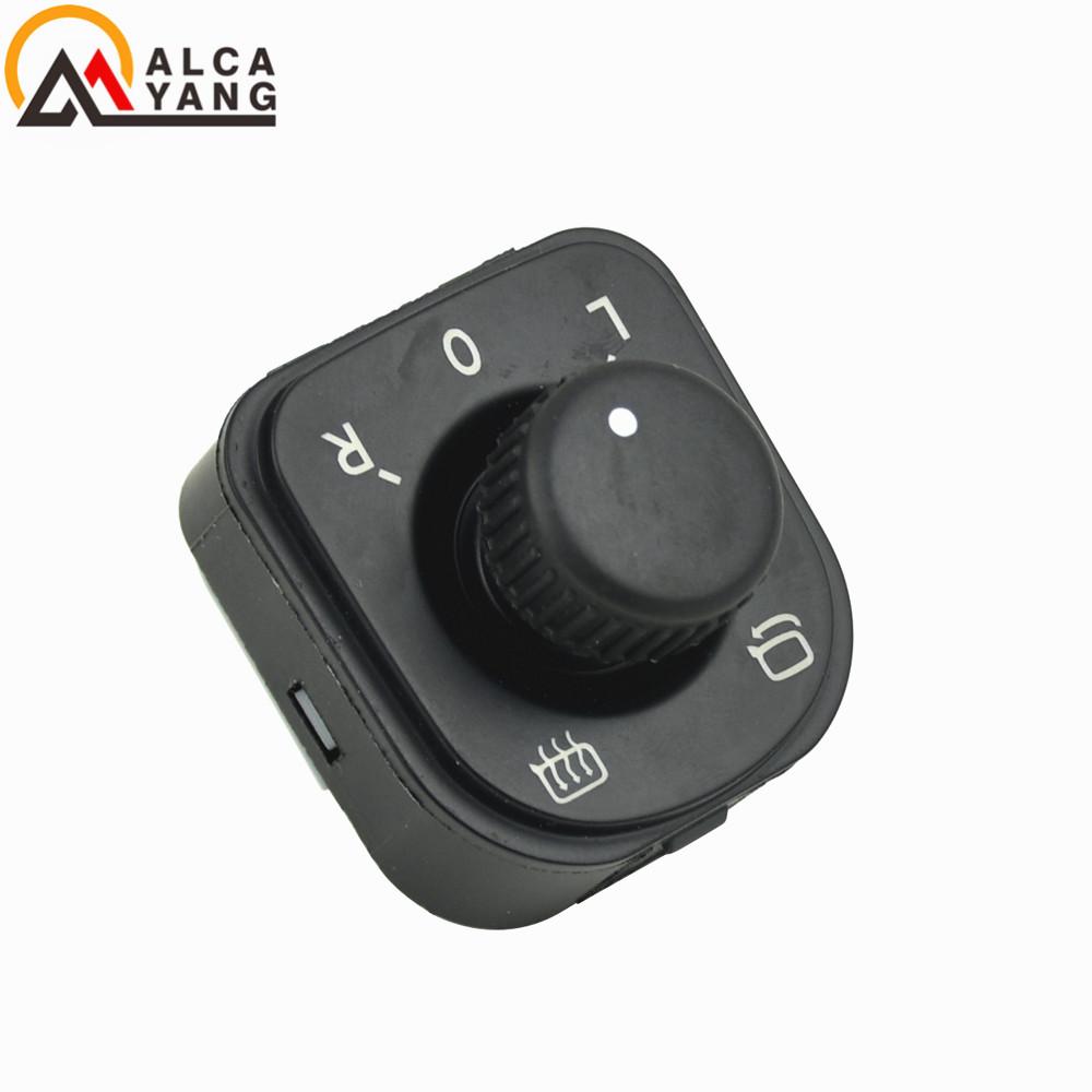 Mirror Switch Adjustment Knob For Volkswagen Jetta Golf MK5 MK6 Tiguan CC Passat B6 B7 1K0959565J Pushbutton Switches 3