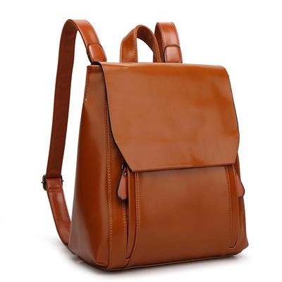 Damen Rucksack Lässiger großer weicher Leder Reiserucksack Mode Handtasche