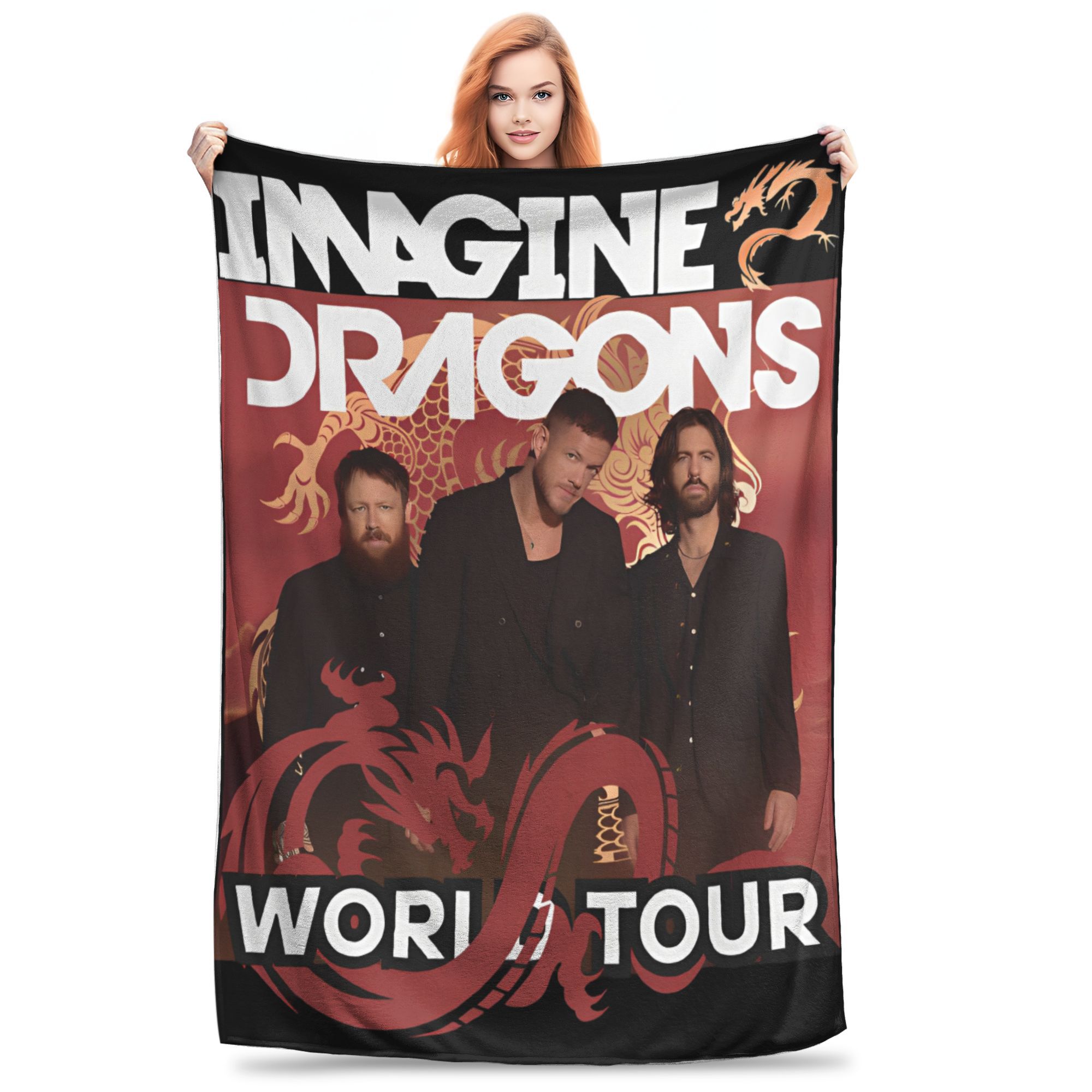 

Imagine Dragons Band Loom World Tour 2025 Blanket Multi-size Cozy and Lightweight Throw Blankets for Sofa Couch and Bed 30x40in