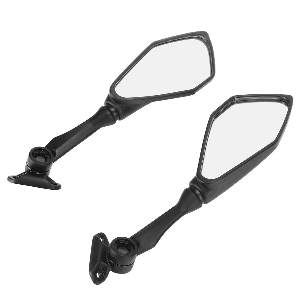 Pair Motorcycle Rear View Mirrors Folding Black Replacement for Ninja 300 250 ZX6R 636 300R EX300 ABS 2011‑2018
