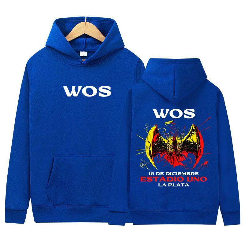 Rapper Wos New Album 2025 Merch Hoody Men's Clothing Hip Hop Oversized Sweatshirt Fashion High Quality Fleece Hoodies Streetwear