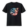 Memorial Day T Shirt With Peace Symbol And American Flag Patriotic Design For Veterans Land Of The Free Vintage