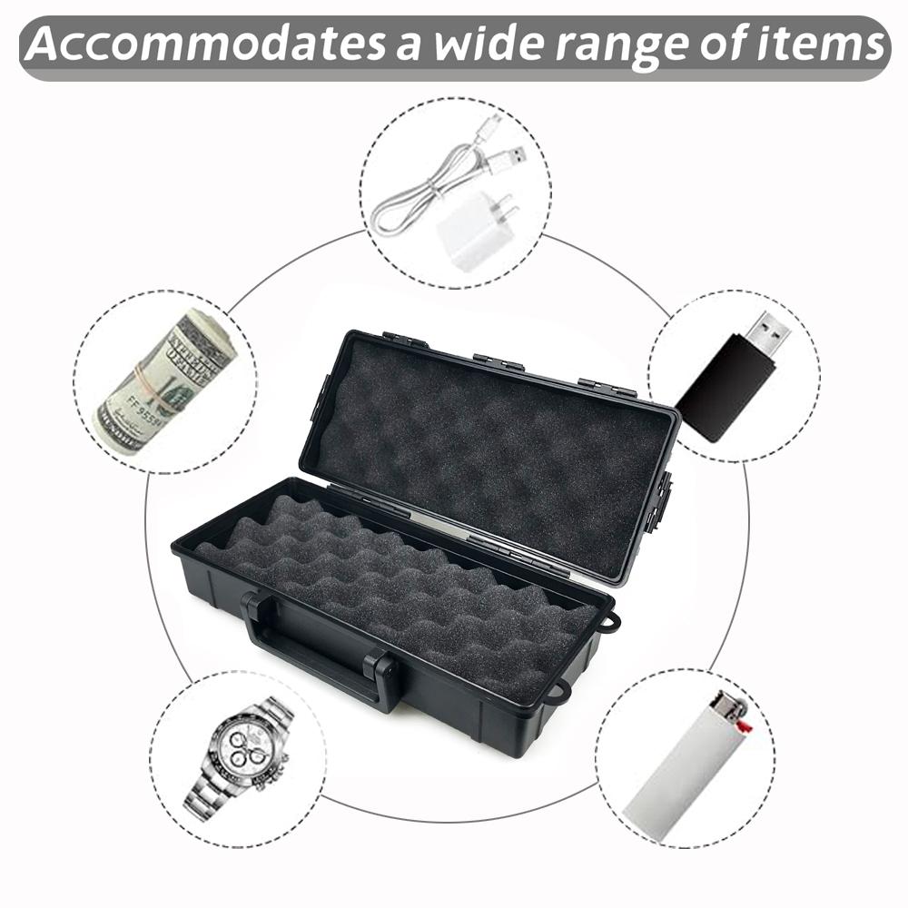 Magnetický držák na klíče pod auto Skrytá schránka na klíče se silným magnetem Vodotěsný magnetický skrýš na klíče Nerezová magnetická úložná schránka