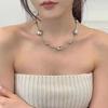 New Fashionable Sweet and Cool Metal Love Ball Necklace, Unique Female Personality, Niche Bracelet Trend Explosion