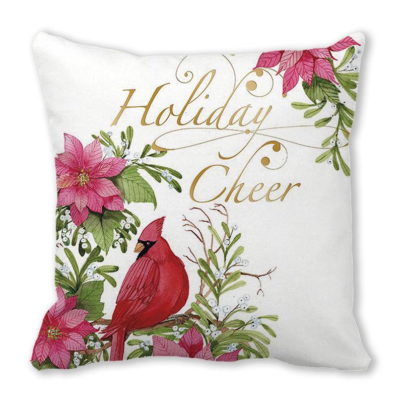 Tema de Crăciun Atmosfera de Crăciun Model imprimat Husă de pernă Acasă Sufragerie Canapea Pernă decorativă Husă de pernă 45x45cm