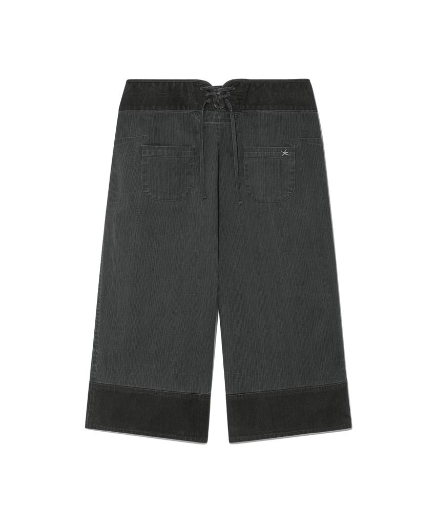 THE COLDEST MOMENT (W) Tcm Mini Pocket Capri Pants (Charcoal)