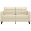 VidaXL 2-seater Sofa Cream 140 Cm Faux Leather, Sofa, Upholstered Sofa, Living Room Seat, Loveseat, Living Room Sofa, 359118