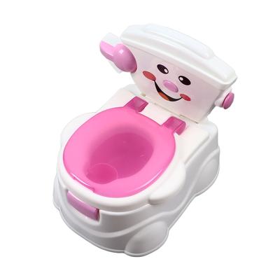 Kids Potty Training Toilet Ergonomic Comfortable Convenient Cute Toddler Potty Chair for Home Pink