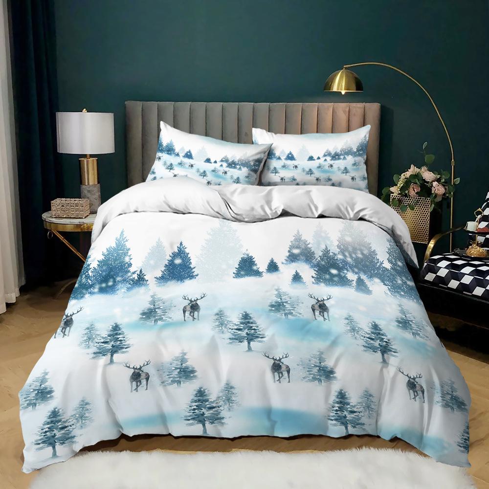 Comforter Small Fresh Microfiber Fresh Garden Style Colorful Flowers Bedding Set For Kids Girl Women Twin Double King Size