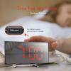 Digital Alarm Clock Curved LED Electronic Digital Desktop Clock Bedroom Decor Table Clock Bedside Alarm Clock