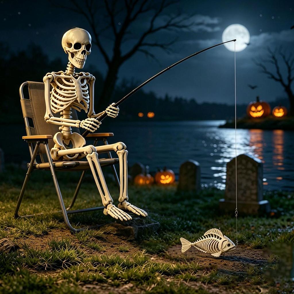 Halloween Decorative Skull Sculpture Movable/Posable Joints Human Skeleton Figure Full Size for Yard Garden Patio Haunted House