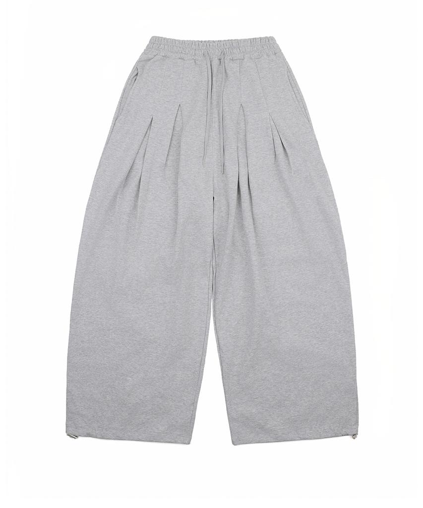 EASY NO EASY Super Mega Balloon Double-Pleat Sweatpants - Gray