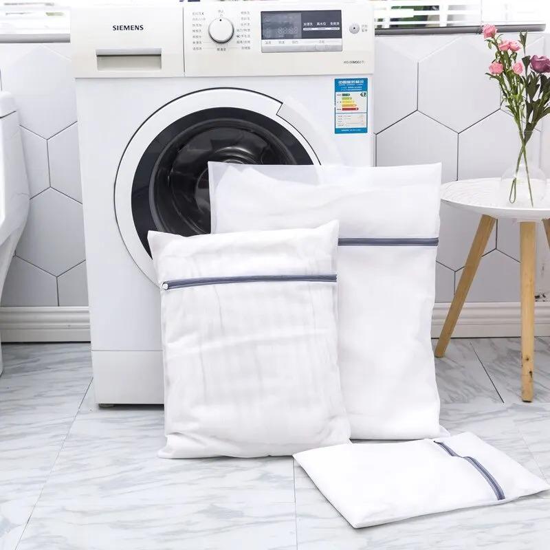 1-20Pcs Mesh Laundry Bag Polyester Laundry Wash Bags Coarse Net Laundry Basket Laundry Bags for Washing Machines Mesh Bra