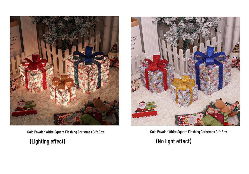 Christmas LED String Lights Gift Set: 3-Piece Decoration for Festive Party Atmosphere