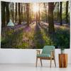 Sunshine Forest Tapestry Wall Hanging Cloth Home Art Decoration Living Room and Bedroom Background Blanket Wallcloth