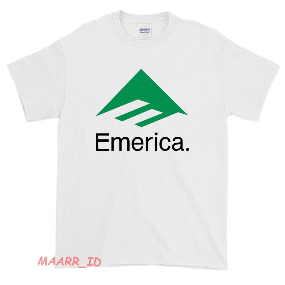 New EMERICA SKATE Logo American Funny T Shirt USA size S-XXL Unisex T-Shirt