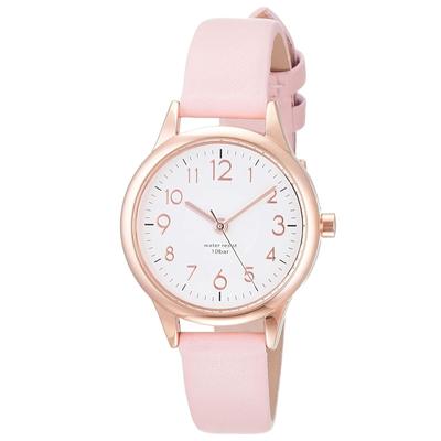 Waterproof Juvia Analog Leather Strap Pink [Fieldwork] ST257Z-3 Women's