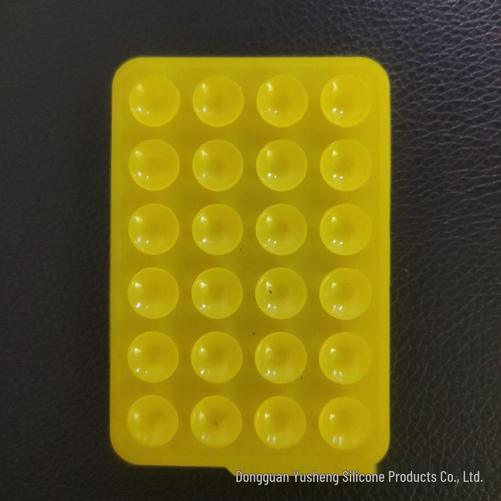 Square 24-Hole Thickened Silicone Phone Holder Suction Cup Sticker