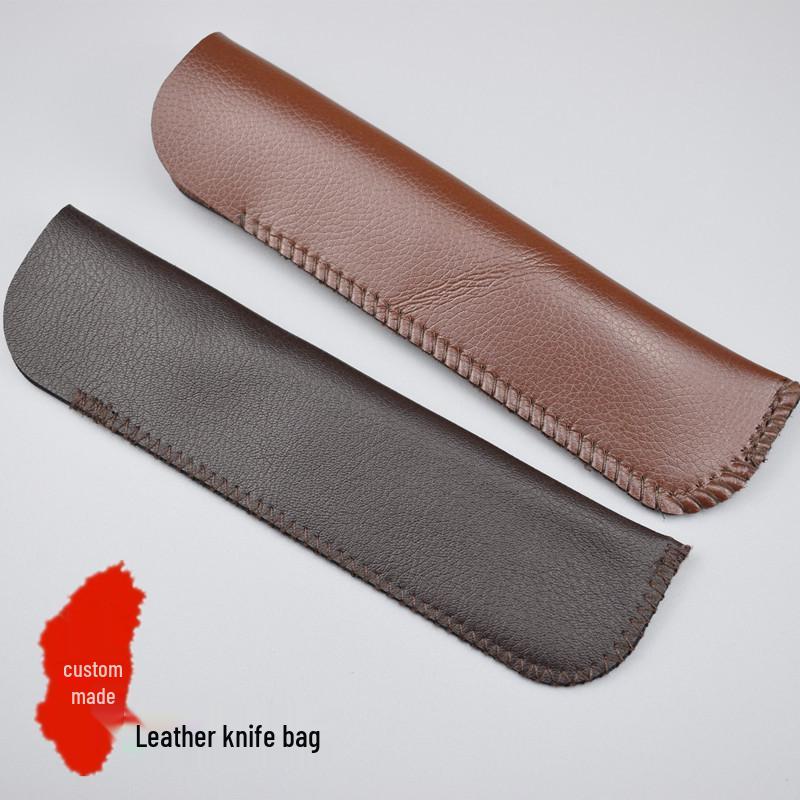 Seal & Stone Carving Knife Leather Sheath Roll-Up Case